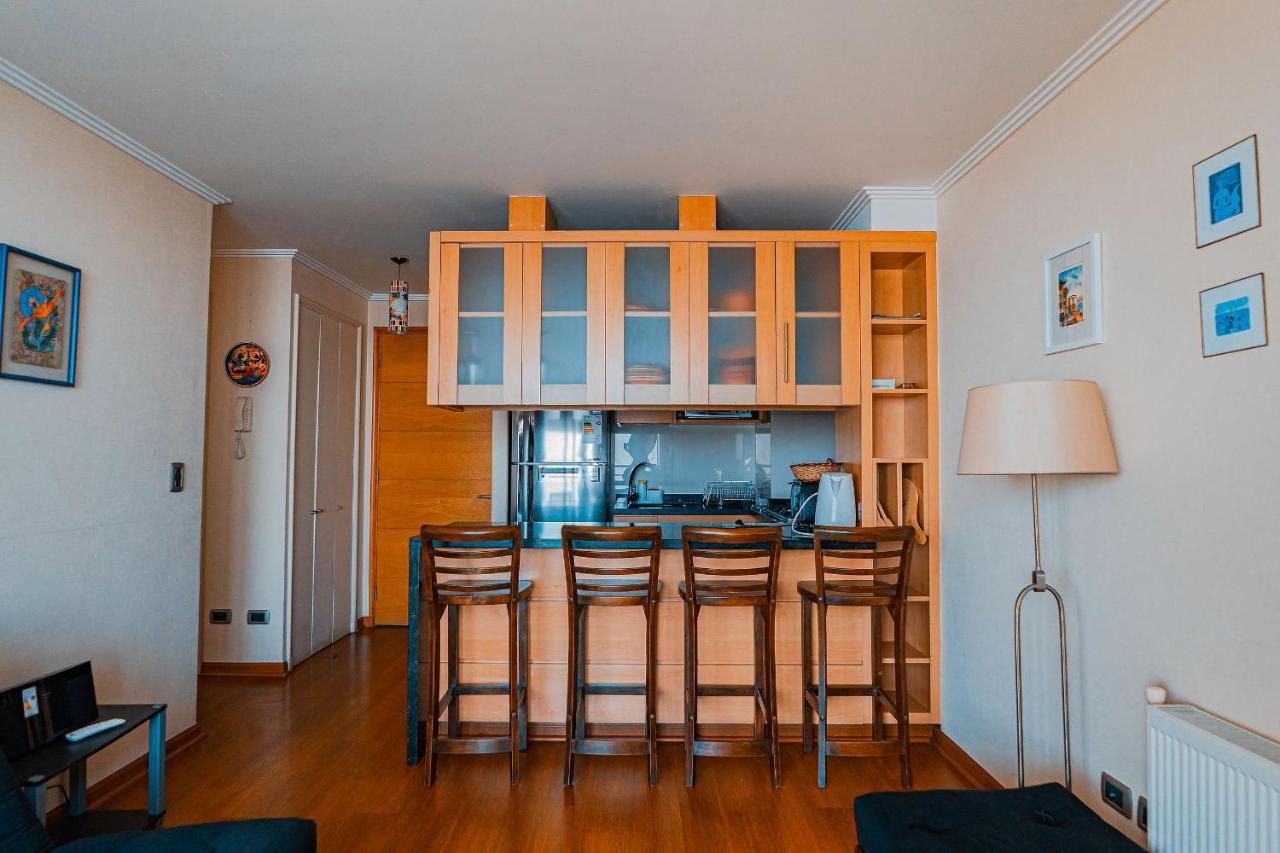 Hermoso Departamento Con Insuperable Vista Al Mar Appartamento Vina del Mar Esterno foto