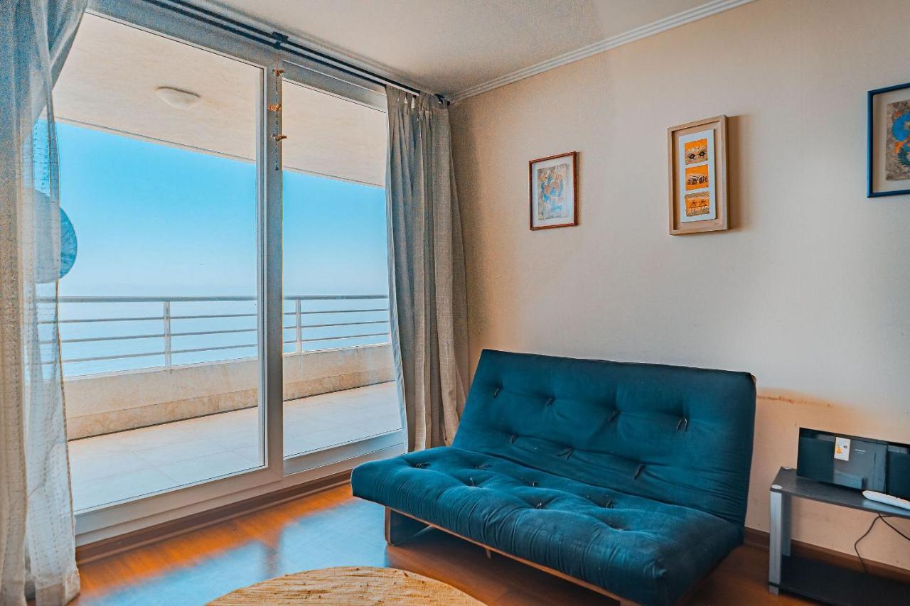 Hermoso Departamento Con Insuperable Vista Al Mar Appartamento Vina del Mar Esterno foto