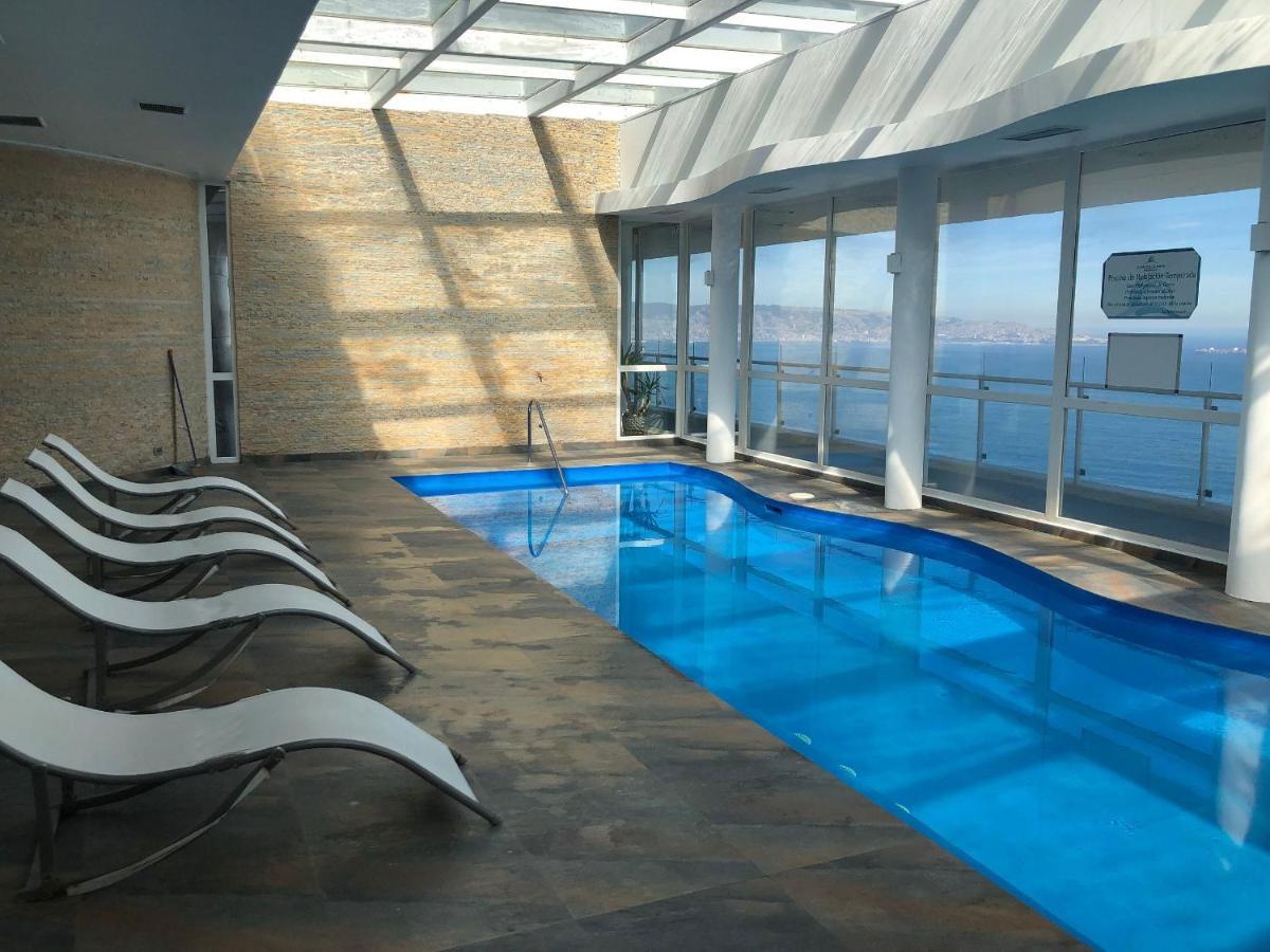 Hermoso Departamento Con Insuperable Vista Al Mar Appartamento Vina del Mar Esterno foto