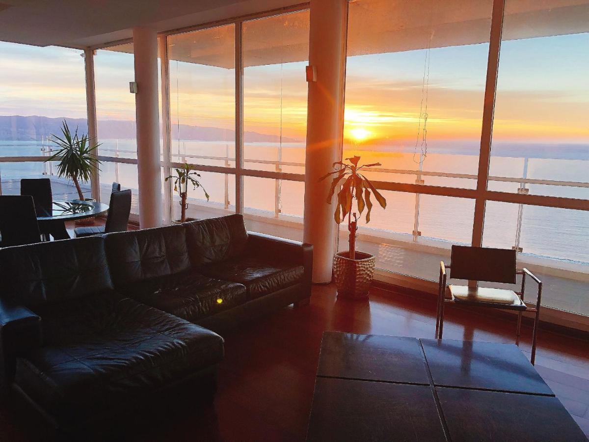 Hermoso Departamento Con Insuperable Vista Al Mar Appartamento Vina del Mar Esterno foto