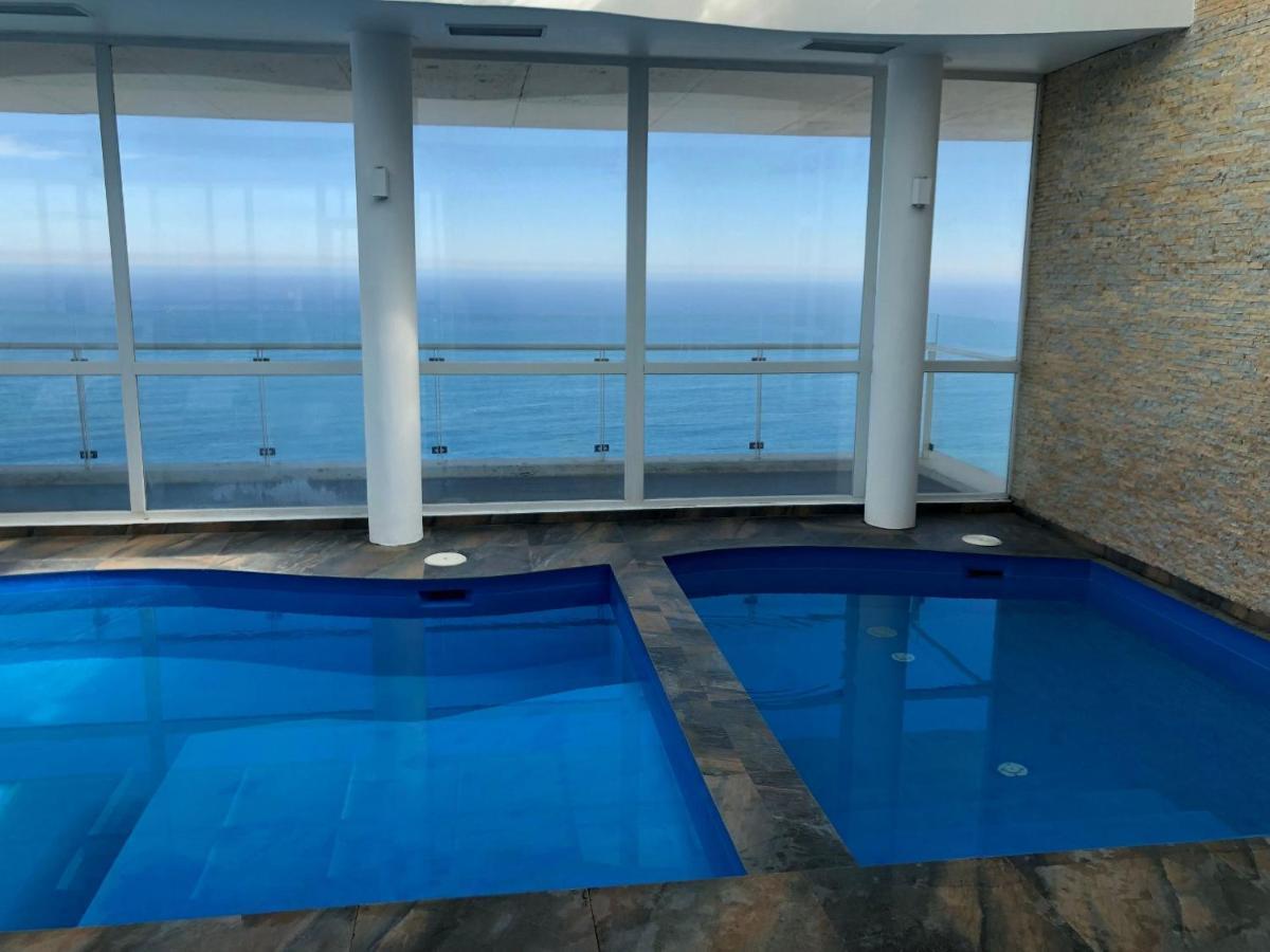 Hermoso Departamento Con Insuperable Vista Al Mar Appartamento Vina del Mar Esterno foto